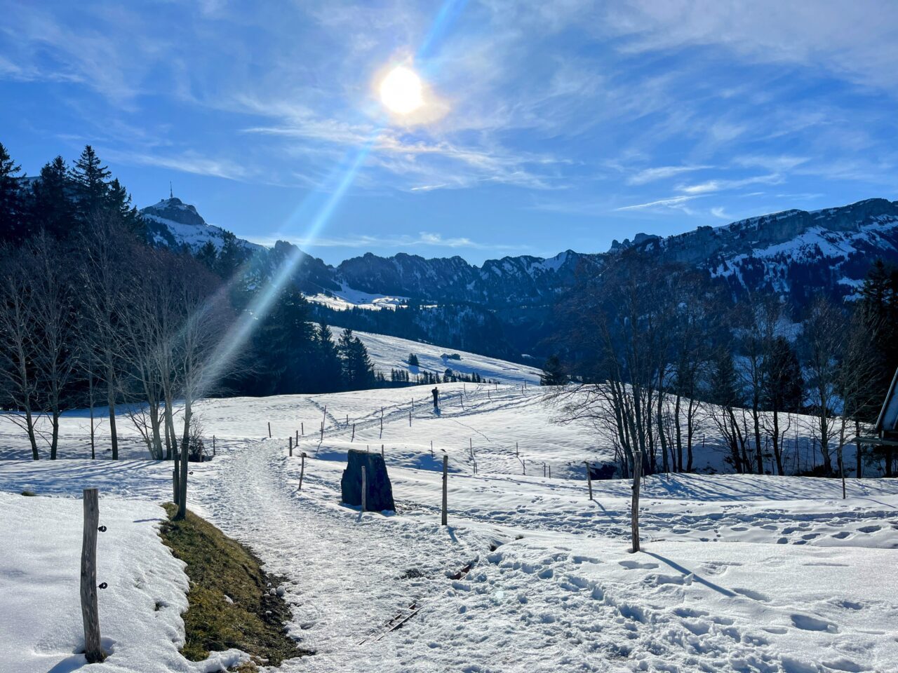 Winterwanderung: Von Bachers auf den verschneiten Fähnerenspitz